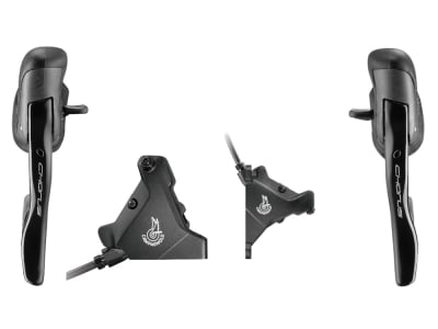 CAMPAGNOLO Schalt-/Bremshebel Ergopower Chorus inkl. Flat Mount Bremssattel 160 mm | Set