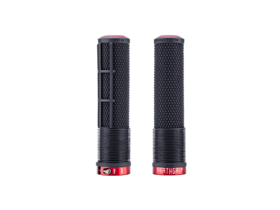 DMR Griffe DeathGrip 2 Brendog Signature Lock On Race ohne Flansch / 135 mm | schwarz / rot 31,3 mm