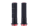 DMR Griffe DeathGrip 2 Brendog Signature Lock On Race mit Flansch / 135 mm | schwarz / rot 29,8 mm