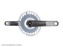RAKETA COMPONENTS Chainring oval 1-speed Narrow Wide SRAM 8-bolt Direct Mount | silver | 50 teeth