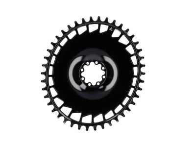 RAKETA COMPONENTS Kettenblatt oval 1-fach Narrow Wide SRAM 8-Loch Direct Mount | hochglanzschwarz | 46 Zähne