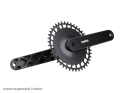 RAKETA COMPONENTS Kettenblatt oval 1-fach Narrow Wide SRAM 8-Loch Direct Mount | mattschwarz | 42 Zähne