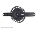RAKETA COMPONENTS Kettenblatt oval 1-fach Narrow Wide SRAM 8-Loch Direct Mount | mattschwarz | 46 Zähne
