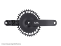 RAKETA COMPONENTS Kettenblatt oval 1-fach Narrow Wide SRAM 8-Loch Direct Mount | mattschwarz | 52 Zähne
