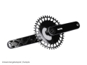 RAKETA COMPONENTS Kettenblatt rund 1-fach Narrow Wide SRAM 8-Loch Direct Mount | hochglanzschwarz | 54 Zähne