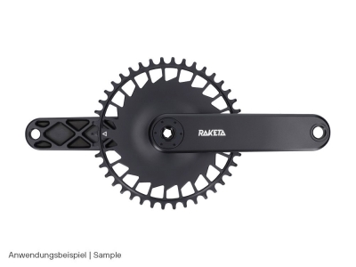 RAKETA COMPONENTS Chainring round 1-speed Narrow Wide SRAM 8-bolt Dire