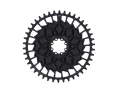 RAKETA COMPONENTS Kettenblatt rund 1-fach Narrow Wide SRAM 8-Loch Direct Mount | mattschwarz | 46 Zähne
