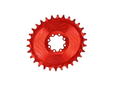 ALUGEAR Chainring oval Aero Direct Mount | 1-speed narrow-wide SRAM MTB 8-bolt | BOOST 30 teeth | red