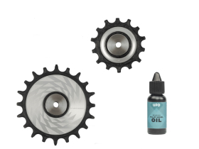 CERAMICSPEED Pulley Wheels Alpha Disc | 15 & 19 Teeth...