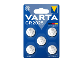 VARTA Batterie Knopfzelle CR2025 | 5 Stück