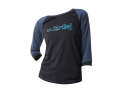 DIRTLEJ Jersey Mountee 3/4 Ladies | steel blue / turq M