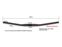 PORTE Handlebar Carbon MTB Flatbar 9° | 31,8 mm UD-Optic matte