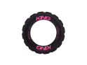 CHRIS KING Center Lock Ring External Spline | Two Tone schwarz / pink