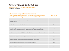 CHIMPANZEE Energybar Berries | 55g bar