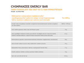 CHIMPANZEE Energybar Dark Chocolate & Seasalt | 55g bar