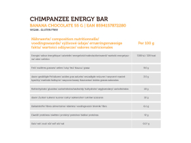 CHIMPANZEE Energybar Banana Chocolate | 55g bar