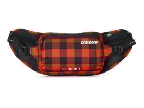 USWE Waist bag Waist 2 Liters | flannel red / black