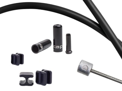 CAPGO Shift Cable Orange Line | SRAM / Shimano MTB 1x & E-bike mid-motor | black