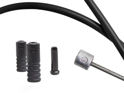 CAPGO Shift Cable Set Blue Line Eco | SRAM / Shimano MTB 1-speed & E-bike mid-motor | black