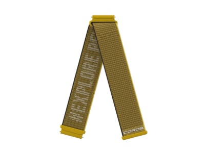 COROS Replacement Wristband Smartwatch for APEX 2 Pro / APEX Pro / APEX | Nylon | Yellow | 22 mm - short version