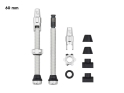 WOLF TOOTH Tubeless Valve Stem Kit / Clik Valve | 2 pcs. | raw silver 60 mm