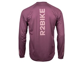 R2BIKE Long Sleeve Jersey | Solid Edition | burgundy