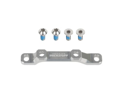 TRICKSTUFF Adapter FM Front-FM +20 mit Titanschrauben | FM 140-160/160-180 | silber