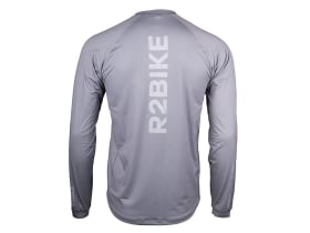 R2BIKE Long Sleeve Jersey | Solid Edition | stone gray
