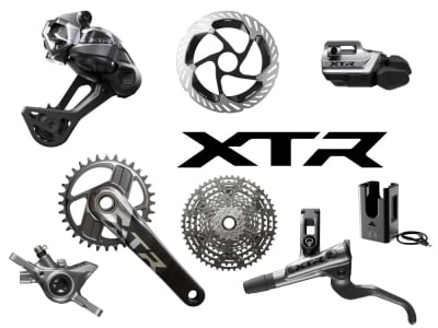 SHIMANO XTR Di2 Race Komplettgruppe M9200 | 10 - 51 Zähne | 180 / 180 mm 165 mm 34 Zähne