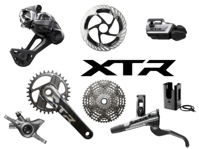 SHIMANO XTR Di2 Race Komplettgruppe M9200 | 10 - 51 Zähne | 180 / 180 mm 170 mm 28 Zähne