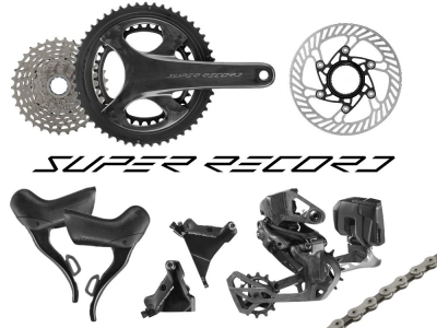 CAMPAGNOLO Groupset 2x13 ROAD Super Record 13 | 170 mm 53/39 teeth 10-29 teeth Campagnolo 03 AFS Center Lock | 160 mm