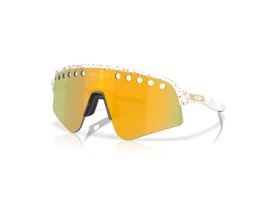 OAKLEY Sunglasses Sutro Lite Sweep MATHIEU VAN DER POEL SIGNATURE SERIES Red/Gold Splatter | Prizm 24k OO9465-3339