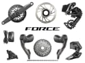 SRAM Force AXS HRD E1 Rennrad Gruppe 2x12 | 48-35 Zähne 172,5 mm 10 - 36 Zähne Paceline Rotor 160 mm | Center Lock (vorn und hinten) SRAM DUB | BSA 68 mm | 73 mm