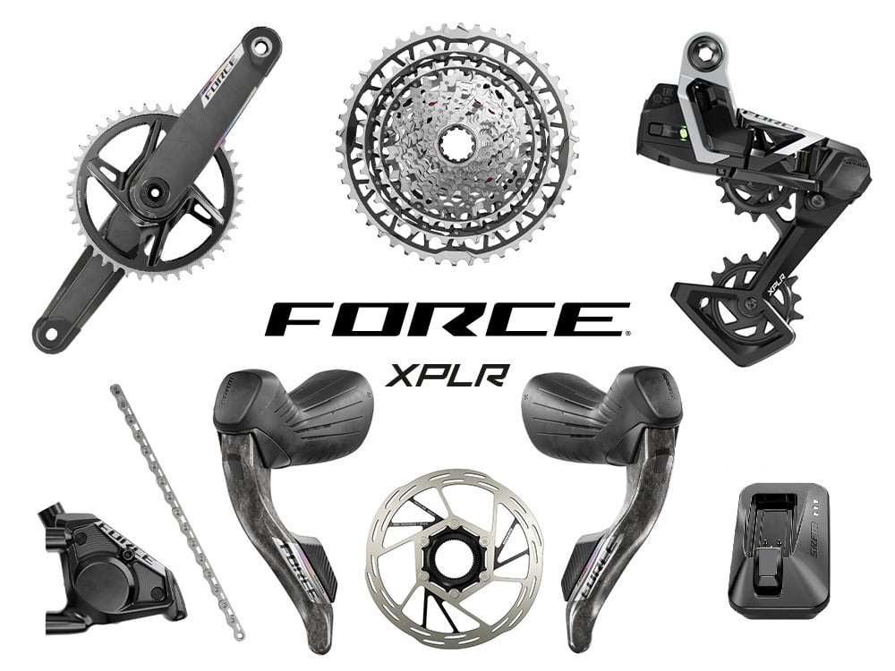 SRAM Force XPLR AXS Wide HRD E1 Gravel Groupset 1x13 172,5 mm Paceline