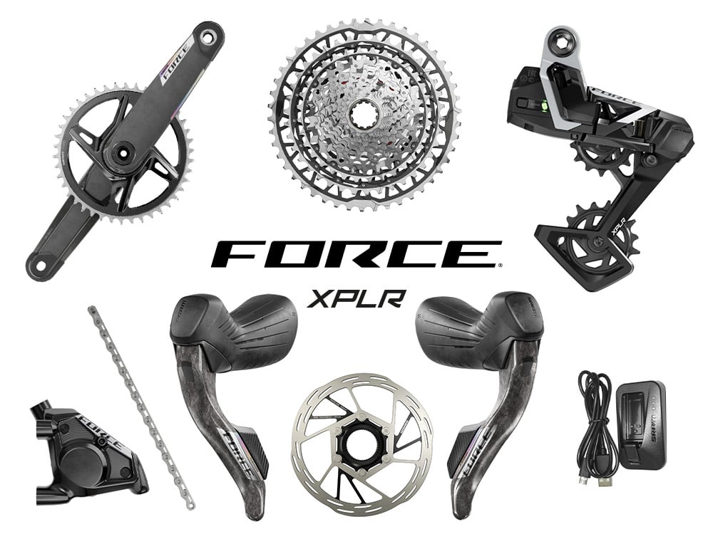 SRAM Force XPLR AXS Wide HRD E1 Gravel Groupset 1x13 175 mm