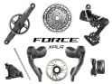 SRAM Force XPLR AXS Wide HRD E1 Gravel Gruppe 1x13 | AXS Powermeter Kurbel 170 mm Paceline Rotor 160 mm | Center Lock (vorn und hinten) SRAM DUB Wide | BSA 68 mm