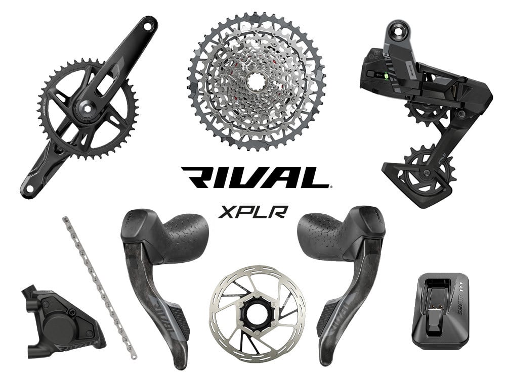 SRAM Rival XPLR AXS Wide HRD E1 Gravel Groupset 1x13 165 mm Paceline R