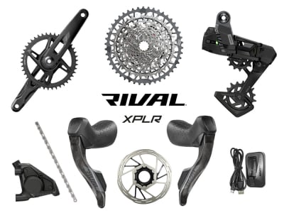 SRAM Rival XPLR AXS Wide HRD E1 Gravel Gruppe 1x13 172,5 mm ohne Bremsscheiben ohne Innenlager