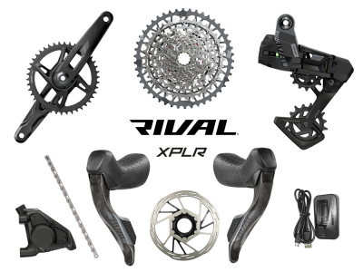 SRAM Rival XPLR AXS Wide HRD E1 Gravel Gruppe 1x13 172,5 mm ohne Bremsscheiben SRAM DUB Wide | PressFit PF41 BB86 Road
