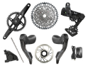 SRAM Rival XPLR AXS Wide HRD E1 Gravel Groupset 1x13 | AXS Powermeter Crankset 170 mm without Disc Brake Rotors SRAM DUB Wide | BSA 68 mm
