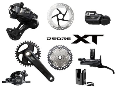 SHIMANO Deore XT Di2 Race Komplettgruppe M8200 | 9 - 45 Zähne | 180 / 160 mm 170 mm 30 Zähne
