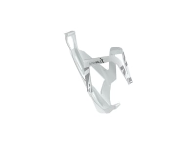 ELITE Bottle Cage Custom Race X | Fiberglass-Composite | white / grey glossy