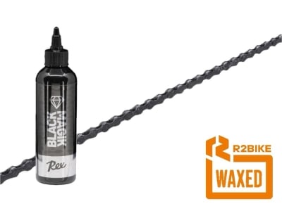 R2BIKE pre-waxed SAVER PACK | KMC X12 Chain + REX Black Magik Drip Wax | 12-speed | 126 links | Black Tech