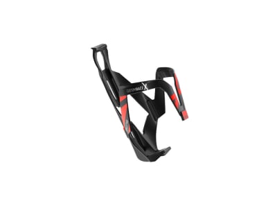 ELITE Bottle Cage Custom Race X | Fiberglass-Composite | black / red glossy