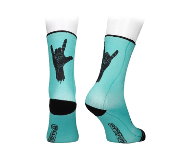 MALDITA BUENA SUERTE Socks Rock On | turquoise XL | 44-46