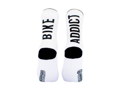 MALDITA BUENA SUERTE Socks Bike Addict | white