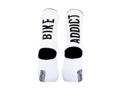 MALDITA BUENA SUERTE Socks Bike Addict | white XL | 44-46