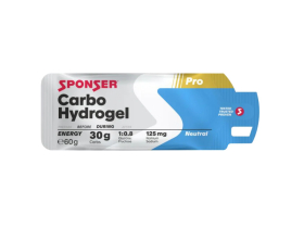 SPONSER Energy Gel Carbo Hydrogel Neutral | 20 Sachets Box