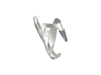 ELITE Bottle Cage Custom Race Plus | Fiberglass Composite | silver / white glossy