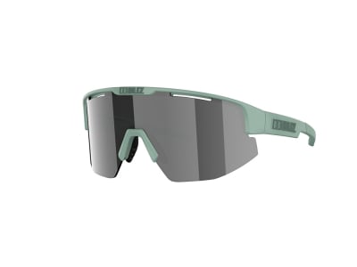 BLIZ Sunglasses Matrix Small Matte Green | Smoke Silver Mirror